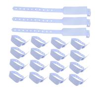 Homoyoyo 100pcs Wrist Bands Hospital Id Wristbands Hospital Identification Identity Wristband Medical Awareness Bracelet Elderly Information PVC Sky-Blue