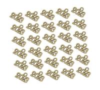 Homoyoyo 100pcs Zinc Alloy Charms for DIY Jewelry Making Elegant Number Pendant Lightweight Vintage Design for Bracelets Necklaces and Crafts