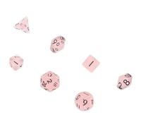 Homoyoyo 10mm Mini Luminous Dice Set for Board Games - 7-Piece Multi-Sided Glow Dice for Boys and Girls and Adults - Creative Gaming Props for RPG and Tabletop Games