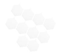 Homoyoyo 10pcs 12cm Hexagonal Plastic Mesh Sheets for Needlepoint Embroidery, Crafting Yarn, Handmade DIY Cross Stitch Mesh Canvas for Artists and Sewing Projects