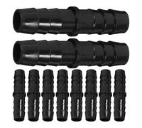 Homoyoyo 10pcs 12mm Plastic Barb Hose Connectors Tubing Fittings Quick Connect Adapters for Four-Way Water System Pumps, Hose Repair Couplers for Garden and Industrial Use