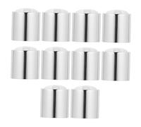 Homoyoyo 10pcs 24mm Lotion Bottle Covers Pump Caps Leak-proof Reusable Silver Replacement Lids for Shampoo and Cosmetic Bottles Suitable for Bathroom and Travel