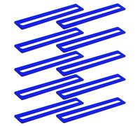 Homoyoyo 10pcs Acrylic Reading Guide Strip Blue Marker | High-transparency Material, Lies Flat on Pages, Aids Exam Review, Supports Foreign Language Reading, Individual Packaging