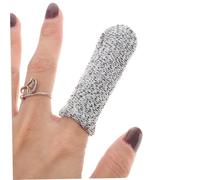 Homoyoyo 10Pcs Anti-Cut Finger Cots Protective Finger Covers with Skid Resistance Wear-Resistant Breathable Guards for Cooking Woodcarving and Daily Use