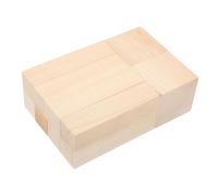 Homoyoyo 10pcs Basswood Blocks Soft Unfinished Wooden Craft Blocks for Whittling DIY Suitable for Beginners and Woodworkers