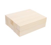 Homoyoyo 10pcs Basswood Blocks Wood Kit Soft Carvable Craft Blocks for Adults DIY Whittling Wood Slices Crafts for Beginners and Artists