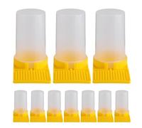 Homoyoyo 10PCS Bee Water Feeder Set with Enlarged English-Style Beehive Entrance, Beekeeping Water Dispenser and Drinking Station for Hive Feeding and Garden Beekeeping Supplies