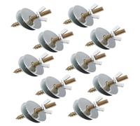 Homoyoyo 10pcs Bird Cage Screws Kit M5*50mm with Washers, Hamster and Bird Perch Fixing Screws for Breeding Box and Springboard Accessories, Sturdy Double-ended Threaded Fasteners for Pet