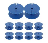 Homoyoyo 10pcs Blue Abs Transformer Bobbin with Smooth Burrfree Finish, round Coil Former for Enamel Wire, Enhances Crossover Coil Frame Precision, for DIY Audio Projects