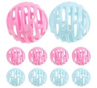 Homoyoyo 10pcs Cat Scratching Ball Pet Cats Ball with Bell Keep Active Plastic 1.77x1.77x1.77in Indoor Home Random Color