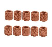 Homoyoyo 10pcs Ceramic Bio Media Ring for Fish Tank Filter Wide Adherent Parasitism Area, Effective Water Quality Clean-up, Suitable for Aquarium Accessories Random Style