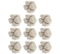 Homoyoyo 10pcs Ceramic Coral Frag Base Button Rack Marine Reef Coral Breeding Seat Frag Plug Holder Fish Tank Aquarium Décor for Propagation