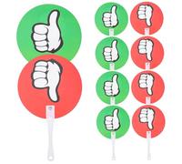 Homoyoyo 10Pcs Classroom Voting Paddles Plastic Thumbs Up Down Reusable Judging Boards for Convenient Game Voting and Teacher Student Interaction Supplies
