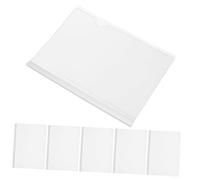 Homoyoyo 10pcs Clear Sliding Bar Report Covers Document Folders with White Rod File Storage Clamps Office File Fixing Clips for Document Organisation