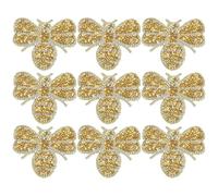 Homoyoyo 10pcs Clothe Patches Replaceable Hat Patches Elegant Golden Resin Adhesive Sticker Mend Clothes Repairing for Shoes Dress Decoration