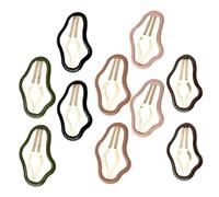 Homoyoyo 10pcs Cloud-shaped Snap Hair Clips for Women Lightweight Decorative Hair Barrettes Multi-color for Daily Wear and Parties