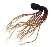 Homoyoyo 10pcs Colored Crochet Dreadlock Hair Extensions Curly Braiding Hair Natural Looking Unisex Dreadlock Wig for Festival and Daily Wear in Ot1b/30/27 Colors