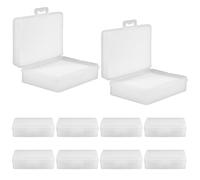 Homoyoyo 10pcs Compact and Portable Mini Storage Box with Sponge Insert for Organizing Beauty Tools and Electronic Components, Dustproof Plastic Small Organiser Box for Travel and Outdoor