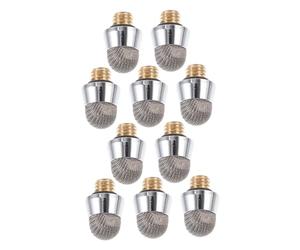 Homoyoyo 10PCS Conductive Replacement Stylus Tips with Outer Thread Fiber and Metal Capacitive Pen Nibs for Precise Control Touch Screens Easy to Replace for Long-term Use