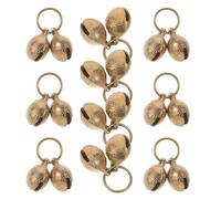 Homoyoyo 10PCS Copper Pet Collar Bells 22mm Metal Clasp, Extra Loud Dog and Cat Collar Charms for Puppy Safety, Training, and Decorative Use