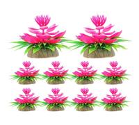 Homoyoyo 10pcs Creative Lotus Flower Sushi Plate Faux Flower Decor Serving Tray Ornaments for Restaurant Dining Table Natural Look Elegant Food Presentation