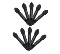 Homoyoyo 10pcs Disposable Makeup Brush Natural Sponge Dual Sided Eyeshadow Brush for Travel Daily Use