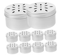 Homoyoyo 10Pcs Dog Scent Training Case with Perforated Aluminum Lids Scentwork Tins for Nose Work and Odor Detection Exercises Practical Dog Nose Training Equipment for Canine Scentwork and
