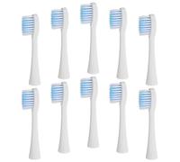Homoyoyo 10pcs Electric Toothbrush Head Replacements Comfortable Soft Nylon Brush Heads for Home Business Trips