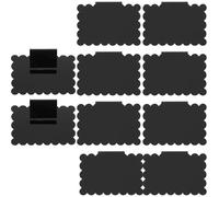 Homoyoyo 10pcs Erasable Chalkboard Price Label Clips with Removable PVC Blackboard Tags for Retail Store Basket Sign Holders Supermarket Display