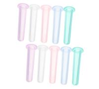 Homoyoyo 10Pcs Facial Cupping Set Transparent Silicone Suction Cups for Eye Face Neck Massage Easy to Use Skin Care Tools for Wrinkle Reduction and Relaxation