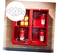 Homoyoyo 10pcs Fire Extinguisher Replacement Pull Pins Iron Lock Safety Pins for Fire Equipment Home Office Vehicle Protection