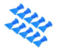 Homoyoyo 10pcs Flat Wave Sealant Applicator Nozzles with 14.5mm Thread Hole, Plastic Caulk Gun Replacement Tips for Precise Application and Extended Service Life, for Glass Glazing Sealant