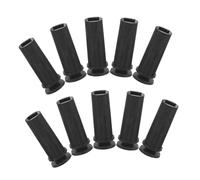 Homoyoyo 10pcs Folding Artificial Christmas Tree Stand Black Cylindrical Base Mini Tree Holder for Tabletop Decorations Space Saving Stable Replacement for Holiday Displays