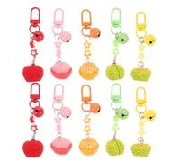 Homoyoyo 10pcs Fruit Phone Charm Cell Phone Keychain 3d Fruit Decorative Pendant Plastic Resin Cute Kawaii Casual Outings Party