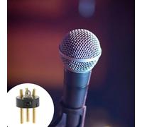Homoyoyo 10pcs Gold-plated Xlr Connector Audio Conversion Head for Microphone Metal and Abs Construction Install Ktv Microphone Accessory for DIY Audio Cables and Amplifier Connections