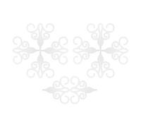 Homoyoyo 10pcs Hollow Mirror Wall Art Removable Acrylic Ceiling Mirror Stickers with Unique Pattern Design and Intricate Patterns for Home and Offices Decoration
