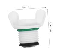 Homoyoyo 10Pcs Hot Water Bottle Replacement Caps with Double Seals White Threaded Water Stopper Plugs Suitable for Leak Prevention and Winter Use