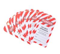 Homoyoyo 10pcs Industrial Safety Lockout Tags “do Not Operate” Warning for Equipment Repair, Plastic Lockout Hanging Labels for Factory Maintenance and Hazard Identification