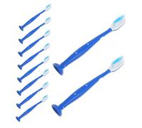 Homoyoyo 10pcs Institutional Mini Toothbrush with Soft Bristles Short Handle Antiselfharm Design for Correctional Facilities Detention Centers Psychiatric Hospitals Safe Teeth Cleaning