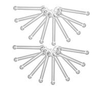 Homoyoyo 10pcs Lightweight White k Pendant Zinc Alloy Charms for Jewelry Making Unique Craft Supply As Keyring Drumstick Charm