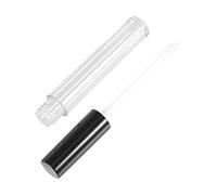 Homoyoyo 10pcs Lip Gloss Bottles Essence Lip Tint Tube Plumping Gloss Subpackaging Holder Black Caps