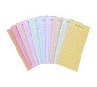 Homoyoyo 10pcs Macaron Color Self-stick Checklist Notepad with Lined Repositionable Daily for Organized Weekly To Do List and Reminder Notes