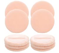 Homoyoyo 10pcs Makeup Loose Powder Puff round Pure Cotton Delicate Large Coverage Cosmetic Tool for Face Makeup Application