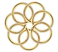 Homoyoyo 10pcs Metal Flat Split Key Rings Durable Key Chains DIY Crafting and Fastener Connection