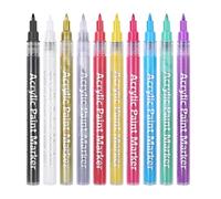 Homoyoyo 10pcs Nail Line Drawing Pens Nail Art Drawing Pen Easy to Use Smooth Surface Plastic Tool for Women and Professional Use Manicure Salon