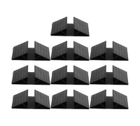 Homoyoyo 10pcs Pet Gate Triangle Support Feet Plastic Reinforcement Fittings Black Fence Gate Stabilizer Base for Dog Barrier Fence Support in Home and Outdoor Use