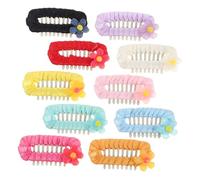 Homoyoyo 10pcs Pet Hair Accessories Small Dog Barrettes for Puppies Cats Non-slip Grooming Clips to Keep Stray Hair Away Stylish Multi-color Clips for Parties and Photoshoots