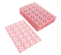 Homoyoyo 10Pcs Pink Rabbit Cage Floor Mats Plastic Feet Pads Small Animal Pee Pads for Bunnies Hamsters and Pets Cage Flooring Scratch-Resistant