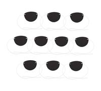 Homoyoyo 10Pcs Pirate Theme Felt Eye Patch Portable Design Halloween Masquerade Cosplay Accessories for Party Decoration
