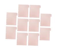 Homoyoyo 10pcs Plastic Binder Dividers with Tabs Insertable Pink Index Page Separators for Journals Planners File Organizing Vibrant Journal Insert Dividers for Enhanced Content Management